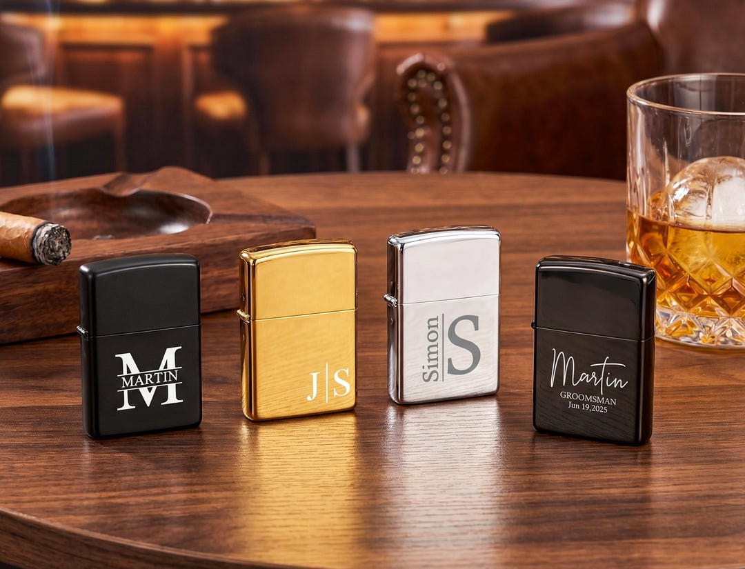 Custom Mini Lighters Personalized Engraved Lighter: Custom Lighters With Case, Groomsmen ...