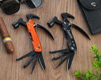 Engraved Hammer Multitool: Personalized 12-in-1 Camping Tool