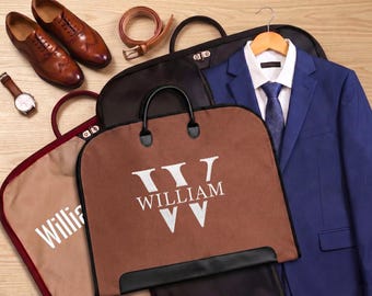 Personalized Garment Bag for Men, Custom Name Suit Bags, Travel Cover, Groomsmen Gift, Dust Covers