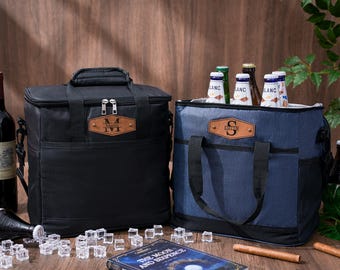 Borsa termica per birra personalizzata: regalo in pelle per gli sposi