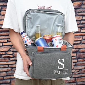 Personalisierte Groomsmen Kühltasche, Großer Bierkühler, Benutzerdefinierte Stickerei Kühltasche, Hochzeit Gastgeschenk Geschenk, Groomsmen Geschenke, Geschenk für Ihn