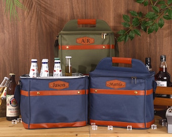 Personalisierte Kühltasche, individuelle Taschen für Männer, Groomsmen Geschenke, isolierter Bierkühler, Trauzeuge Geschenk