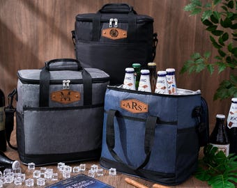 Borsa termica per birra in pelle personalizzata per lo sposo: regalo per la festa di nozze