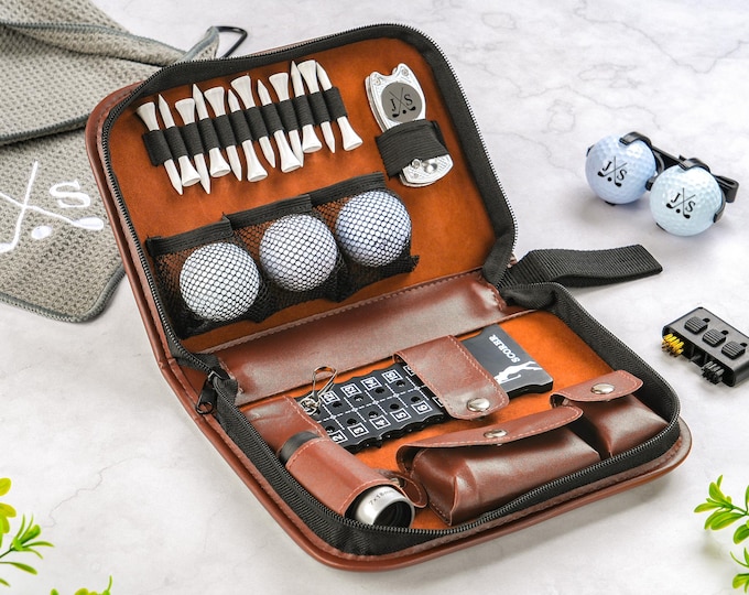 Personalized Golf Gift Set: Custom Golf Marking Sets, Retractable Turf Patching Tool, Golfers Gifts