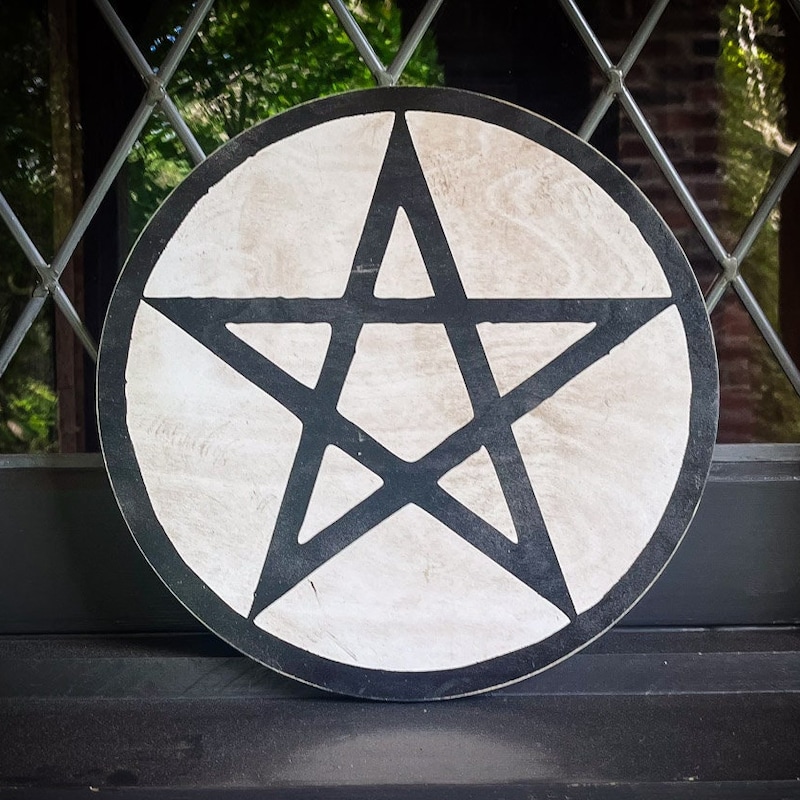 Large Wood Pentacle - Etsy