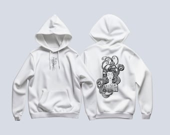 Ophelia Art Hoodie: Shakespeare Design, Dark Academia Sweatshirt