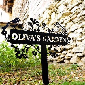 Personalized Grandpa's Metal Garden Stake: Outdoor Garden Marker with Custom Name image 5