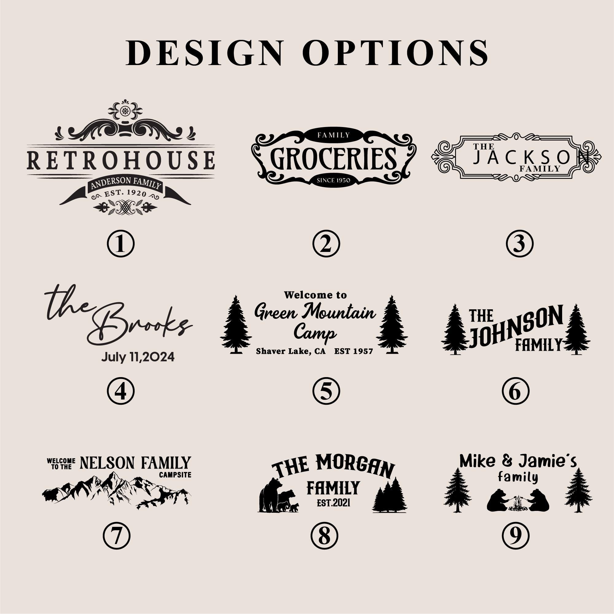 Personalized Wooden Family Name Sign, Custom Carved Sign, Wood Home Decor, Housewarming Gift, Outdoor Sign, Retro House Decor, Cabin Decor