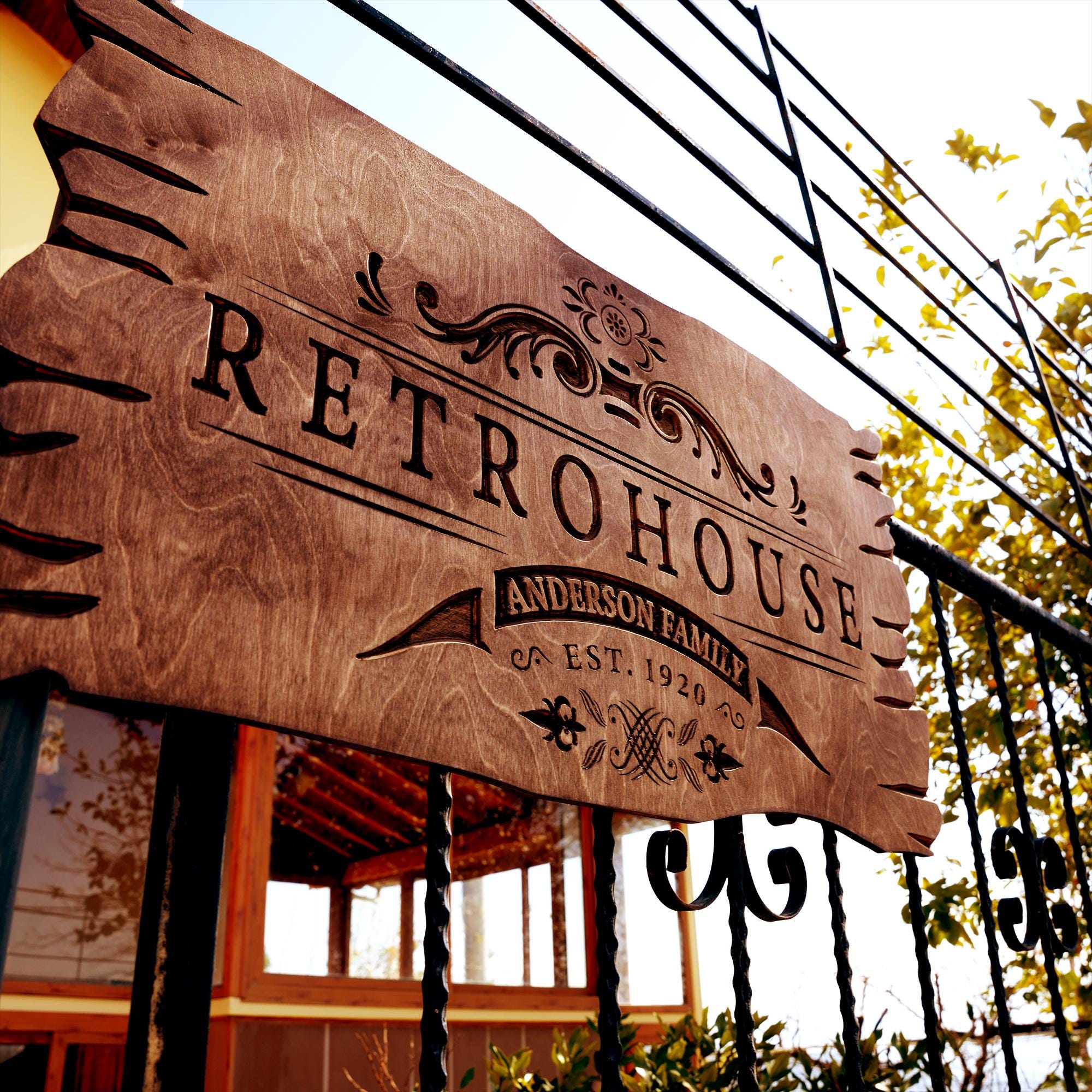 Personalized Wooden Camping Outdoor Signs, Custom Carved Sign, Wooden Camping Decor, Cabin Decor, Campsite Lot Number Sign, Welcome to Camp