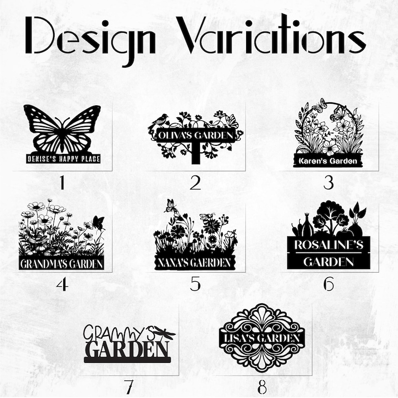 Personalized Grandpa's Metal Garden Stake: Outdoor Garden Marker with Custom Name image 10