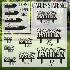 Personalized Grandpa's Metal Garden Stake: Outdoor Garden Marker with Custom Name image 9