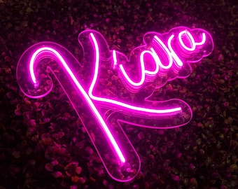 Custom Name Neon Sign, Personalized LED Light Decor
