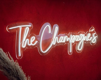 Custom Wedding Last Name Neon Sign, Personalized Decor