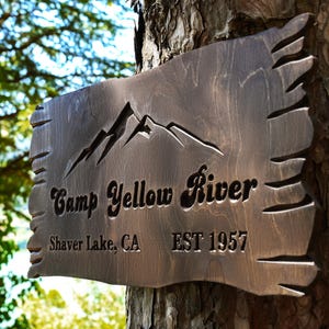 Custom Camping Lot Number Sign, Wood Campsite Signs, Farmhouse Decor, Camp Post Lot Number, Personalized Outdoor Sign, Wooden Camping Decor