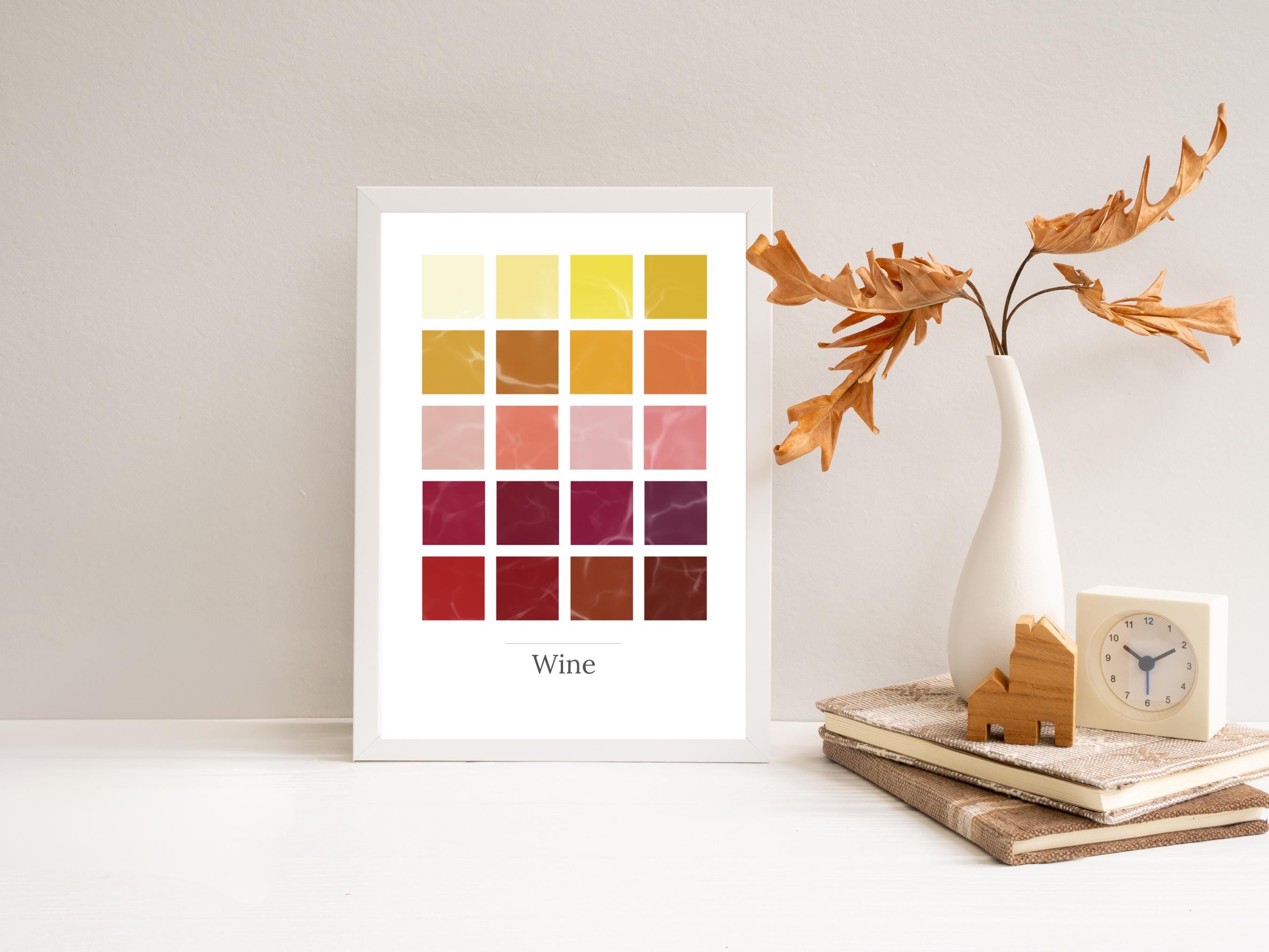 Wine Color Guide Wine Color Guide, Types, Tips, Poster, Sign, Printable, Gift, Home Wine ...
