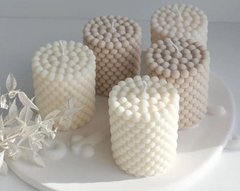 3 Bubble Cylinder Candles