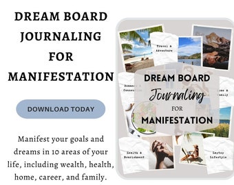Dream Board Kit, Law of Attraction, Vision Board, Manifestation Course, Dream Journal, Money Manifesting, Goal Setting, Empowerment