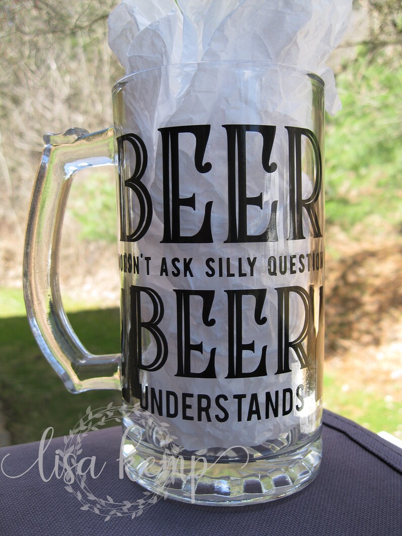 Beer Mugs With Sayings 16 Oz Etsy