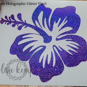 Tropical Hibiscus Floral Vinyl Decal