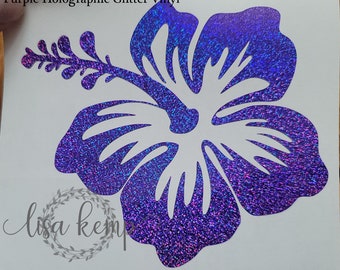 Tropical Hibiscus Floral Vinyl Decal