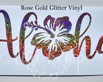 Floral Aloha Hibiscus Vinyl Decal