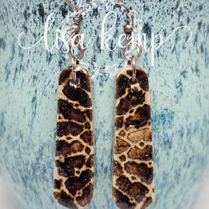 Handmade Ceramic Dangle Earrings, Handmade Ceramic Dangle Earrings, Stoneware Earrings #13