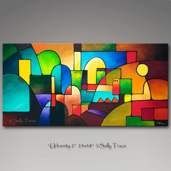 Abstract Art Original Abstract Painting Geometric Painting Etsy