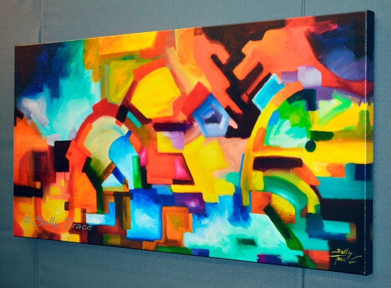 Fine art giclée print on stretched canvas from my original Etsy