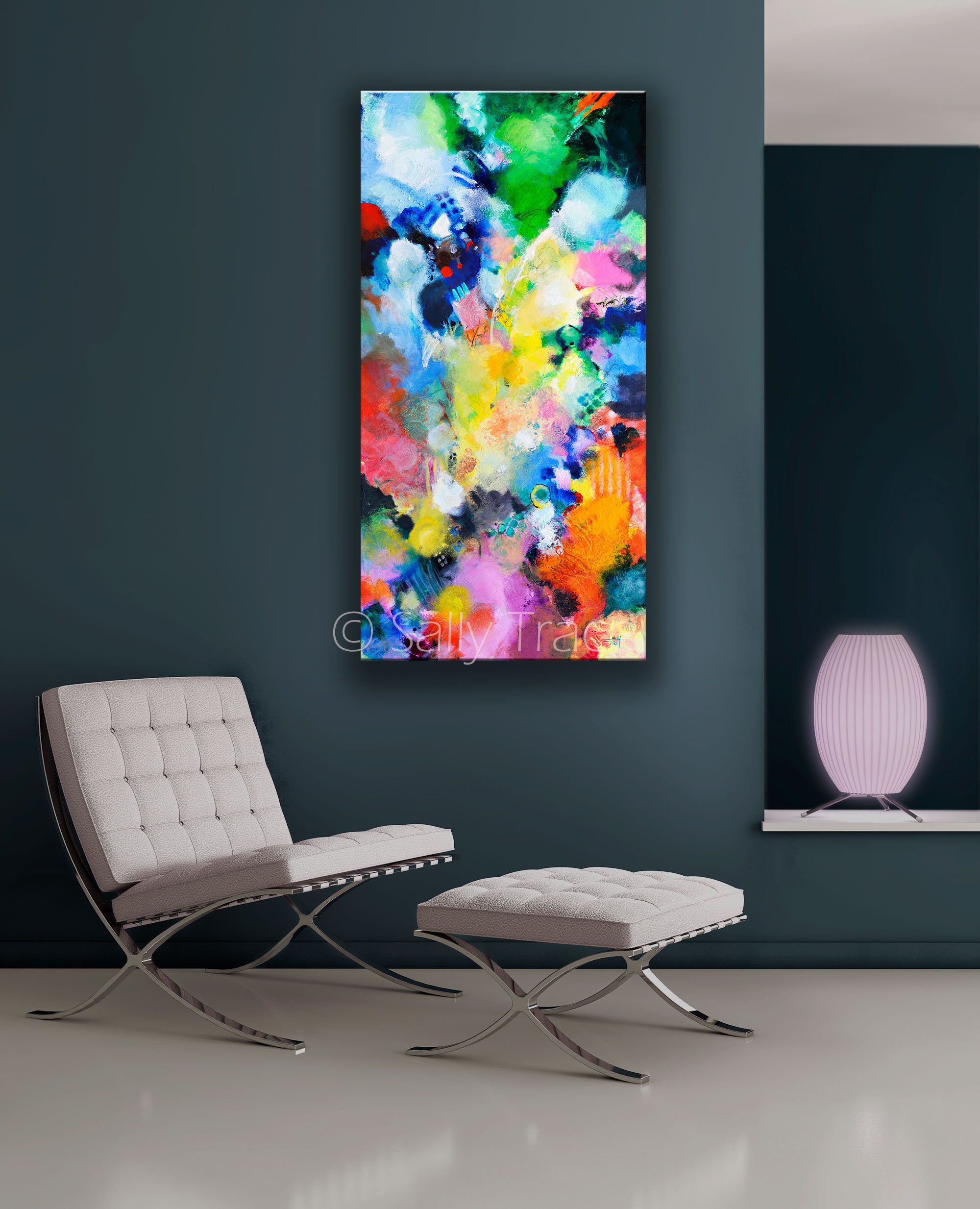 Modern Art Giclée Print on Stretched Canvas from my Original Etsy