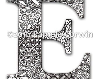 Letter D Coloring You Ll Enjoy Etsy