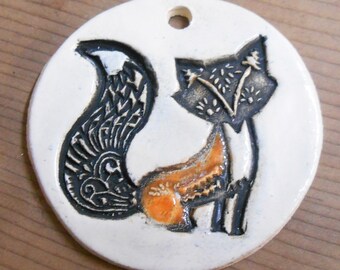 Ceramic Fox Ornaments Adorable Abney Park Fox Coins.