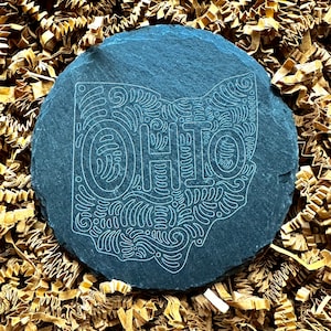Welcome Home Slate Coaster Set / Your State / State Coasters / Housewarming Gift