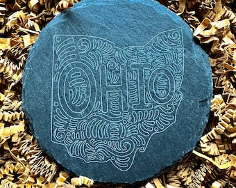 Welcome Home Slate Coaster Set / Your State / State Coasters / Housewarming Gift