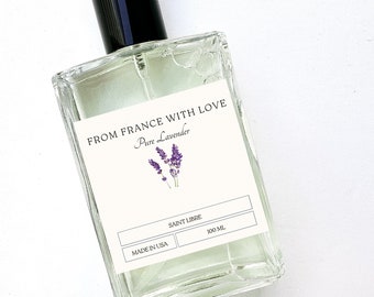 Classic Lavender Perfume - Fine Fragrance French Pure Lavender, Subtle Men Women Unisex Cologne Bottle