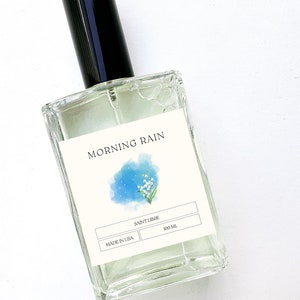 Morning Dewy Rain - Fresh Clean Unisex Floral Scent Lily of Valley Perfume Cologne Gift