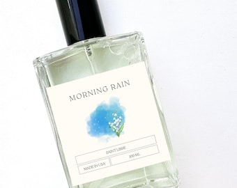 Morning Dewy Rain - Fresh Clean Unisex Floral Scent Lily of Valley Perfume Cologne Gift