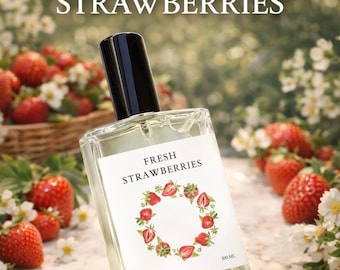 Sweet Strawberry Candy Perfume Spray – Long-Lasting | Fruity Gourmand Fragrance Scent Gift