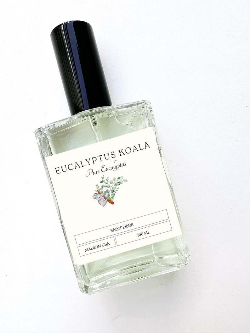 Eucalyptus Perfume Spray, Refeshing Herbal Fragrance Gift for Women and Men Fresh Spa Strong Cologne Cute Koala Unisex image 2
