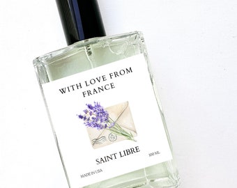 Classic Lavender Perfume - Fine Fragrance French Pure Lavender, Subtle Men Women Unisex Cologne Bottle