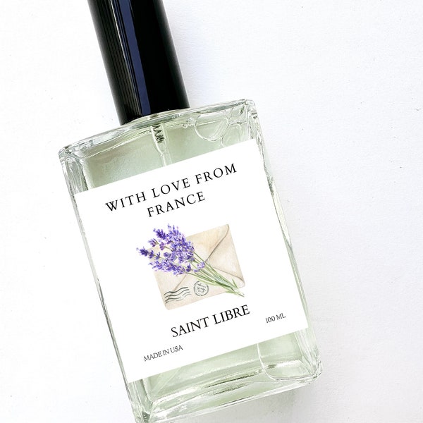 Classic Lavender Perfume - Fine Fragrance French Pure Lavender, Subtle Men Women Unisex Cologne Bottle