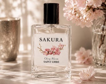 ボディミスト YURIIRO WHITE LILY YUZU CHERRY BLOSSOM Cherry Blossom & White Lily Perfume Mist - Eau De Parfum - Spring