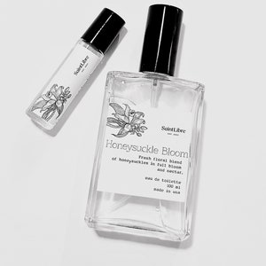 Honeysuckle Bloom - Unisex Floral Scents Perfume Cologne Gift - Handrawn Artist Series