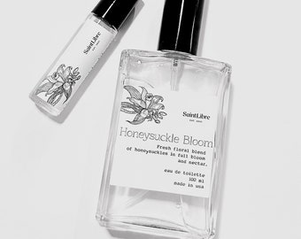 Honeysuckle Bloom - Unisex Floral Scents Perfume Cologne Gift - Handrawn Artist Series