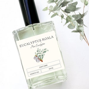Eucalyptus Perfume Spray, Refeshing Herbal Fragrance Gift for Women and Men Fresh Spa Strong Cologne Cute Koala Unisex image 1