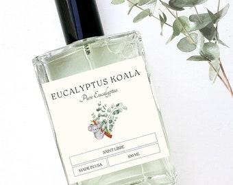 Eucalyptus Perfume Spray, Refeshing Herbal Fragrance Gift for Women and Men Fresh Spa Strong Cologne Cute Koala Unisex