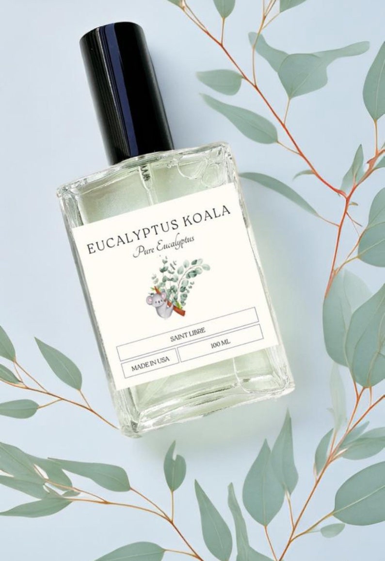 Eucalyptus Perfume Spray, Refeshing Herbal Fragrance Gift for Women and Men Fresh Spa Strong Cologne Cute Koala Unisex image 4