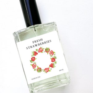 Fresh Sweet Strawberries - Perfume Spray Body Mist Cologne Scented Gourmand Fragrance