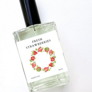 Fresh Strawberries - Perfume Spray Body Mist Cologne Scented Gourmand Fragrance