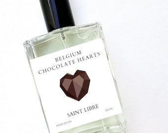 Chocolate Perfume Belgium Hearts - Unisex Gourmand Scents Perfume Cologne - Best Sweet Fragrance