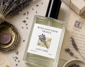 French Lavender Perfume - Fine Fragrance  Floral, Calm Sexy Unisex Flower Cologne Bottle Parfum